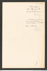 k.k. naturhistorisches Hofmuseum, Intendanzakten 1885-1896 (Hauer), Aktenzahl Z.389.a/1887, Seite 1